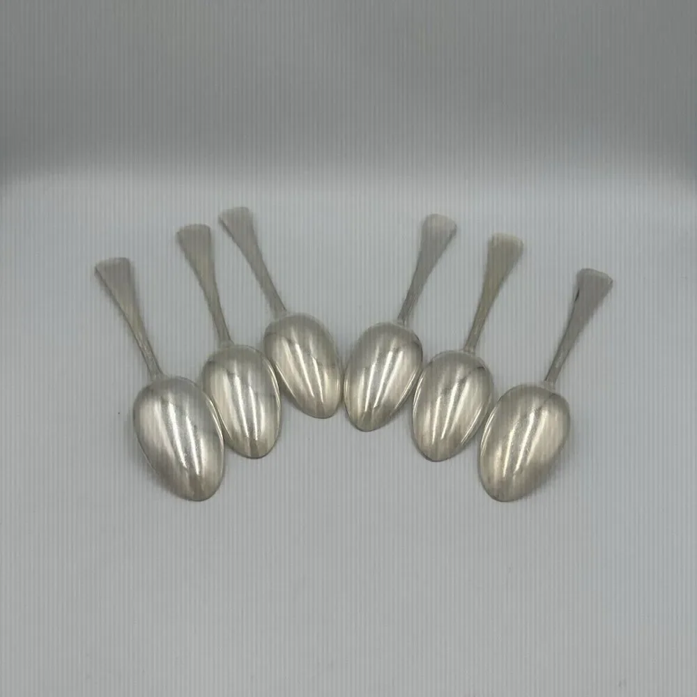 *6 Serving Spoons 1835 R Wallace/Wallace Silver ATHENA Silverplate 1916 Engraved